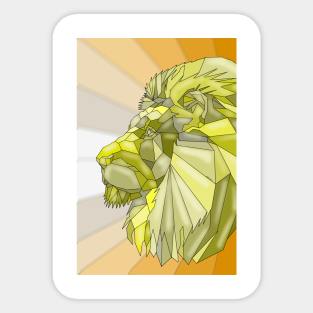 Geometric lion Sticker